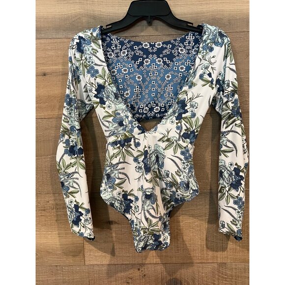 Maaji Victorian Wall Adeline Surfsuit One-Piece reversible Swimsuit Size S - Picture 6 of 7